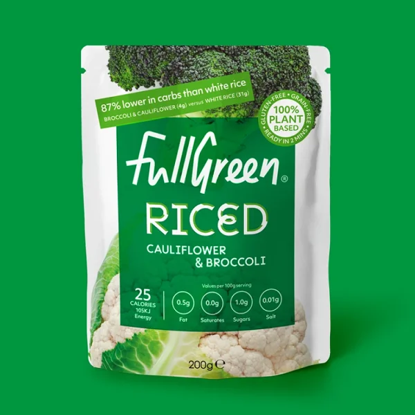 Fullgreen Riced - Cauliflower Rice With Broccoli 200g