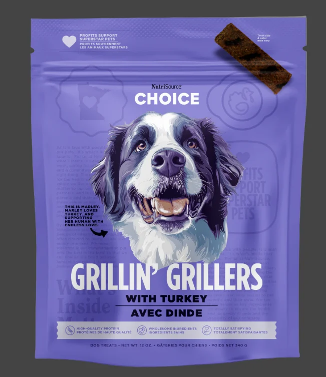 Nutrisource Turkey Grillin' Grillers Dog Treats