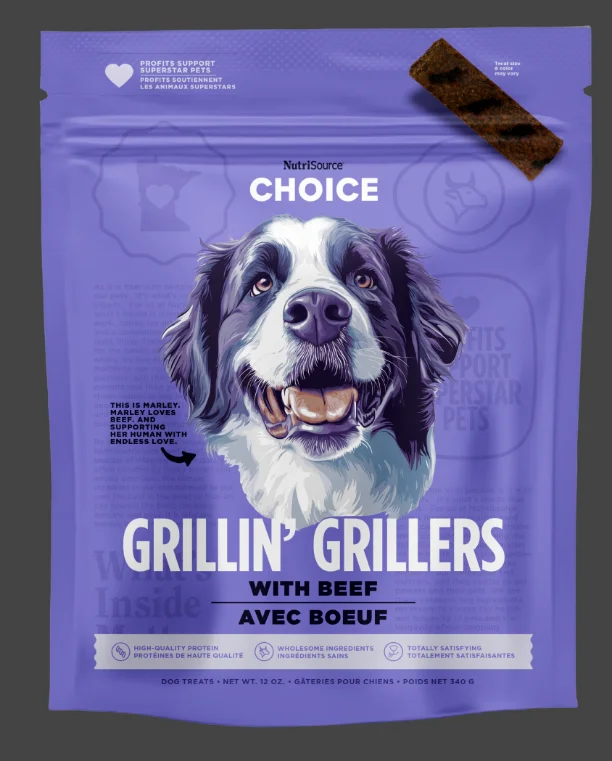 Nutrisource Beef Grillin' Grillers Dog Treats