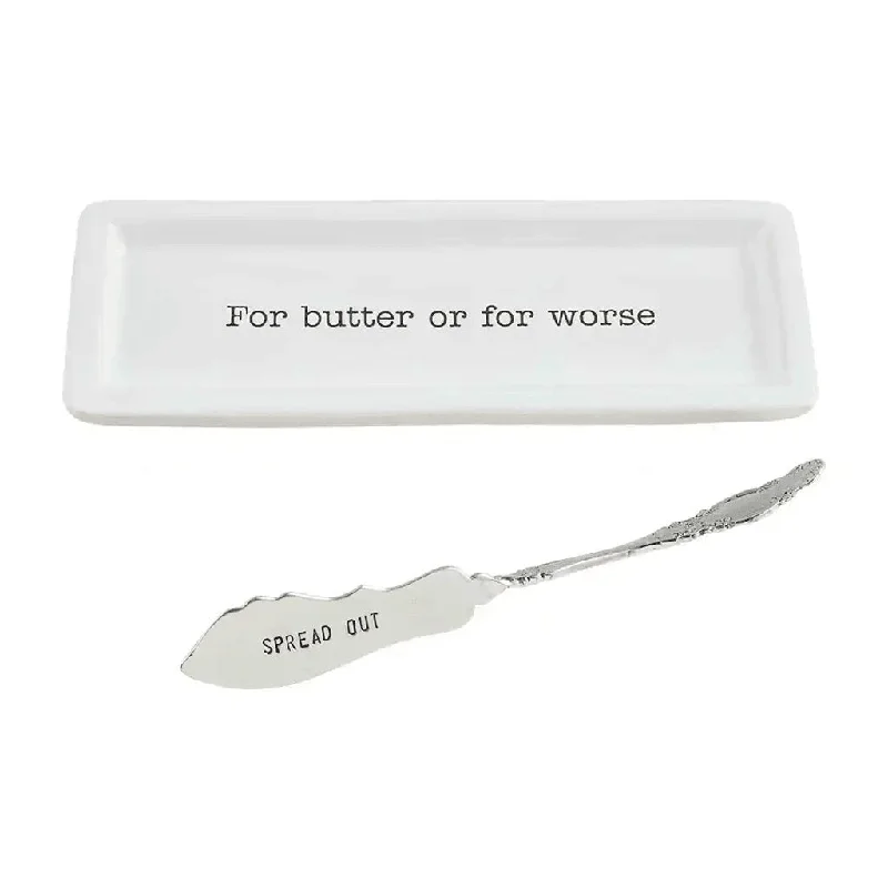 Mud Pie : Ceramic Butter Dish Set