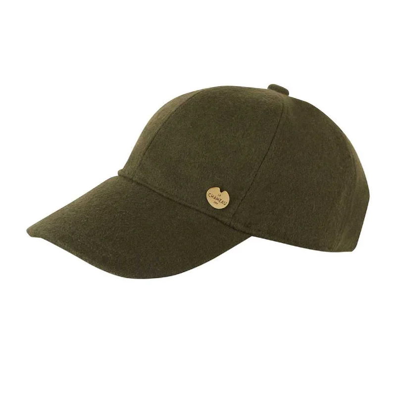 Le Chameau Melton Wool Cap - Vert Chameau