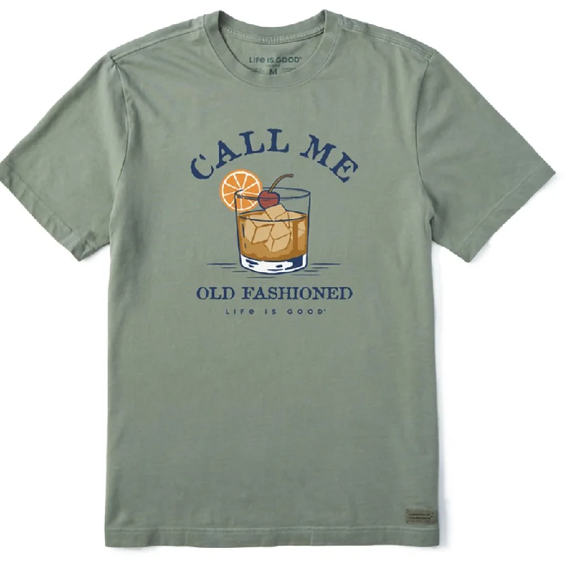 Life Is Good : Men's Call Me Old Fashioned Short Sleeve Tee