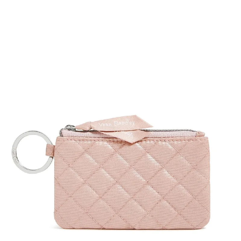 Vera Bradley : Zip ID Case in Rose Quartz