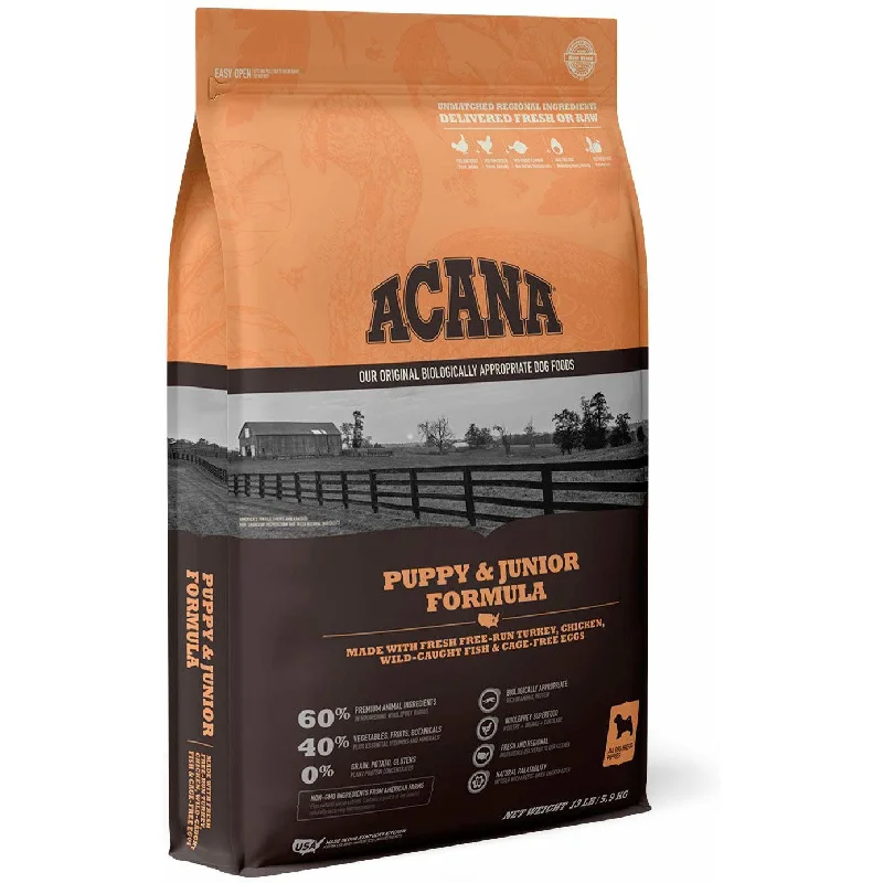 Acana Heritage Puppy & Junior Formula Dry Dog Food, 25lb