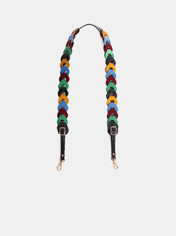 The Loop Strap - Azurite, Yellow, Black, Malachite & Red