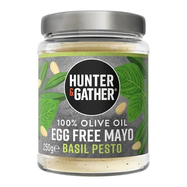 Hunter & Gather Egg Free Pesto Olive Oil Mayo 250g (6pk)