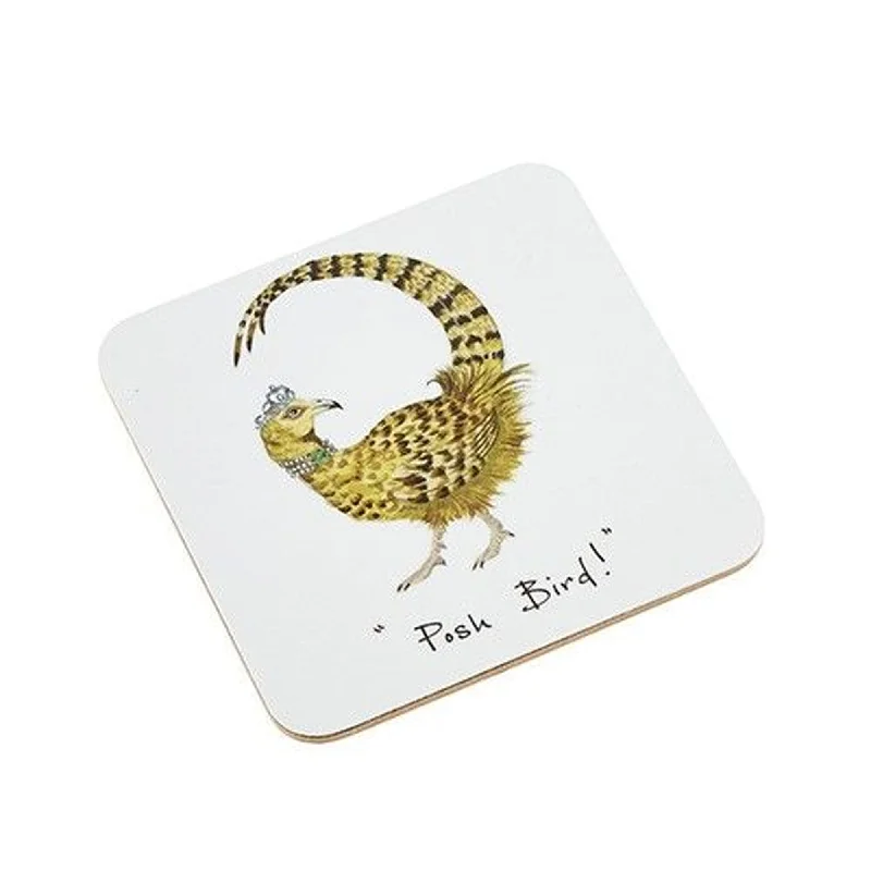 Orchid Designs Posh Bird Pheasant Coaster