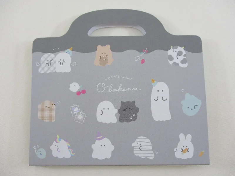 Cute Kawaii Crux Obakenu Ghost 4 x 6 Inch Notepad / Memo Pad - Stationery Designer Paper Collection