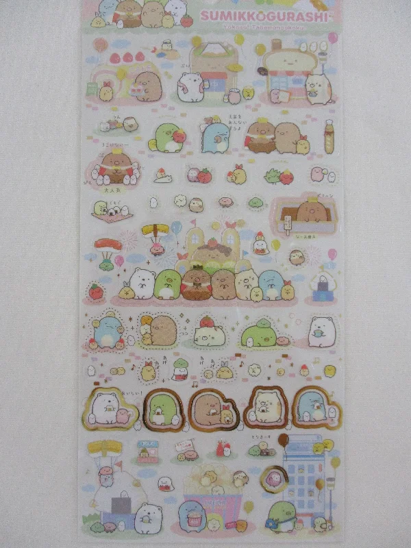 Cute Kawaii San-X Sumikko Gurashi Food theme Sticker Sheet 2023 A - for Planner Journal Scrapbook Craft