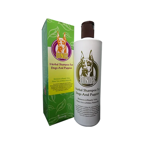 Dinos Herbal shampoo for dogs and puppies. 500ml