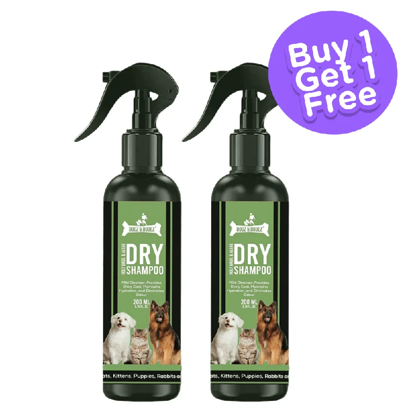 DOGZ & DUDEZ Dry Shampoo for Dogs and Cats (Limited Shelf Life) (Buy 1 Get 1)