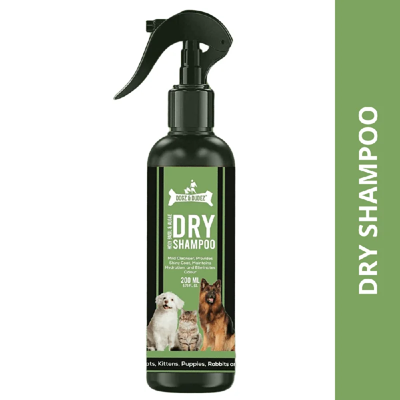 DOGZ & DUDEZ Dry Shampoo for Dogs and Cats (Limited Shelf Life)