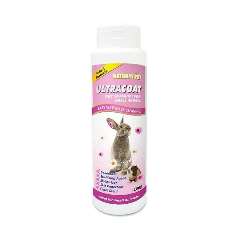 Natural Pet Ultracoat Small Animal Dry Shampoo