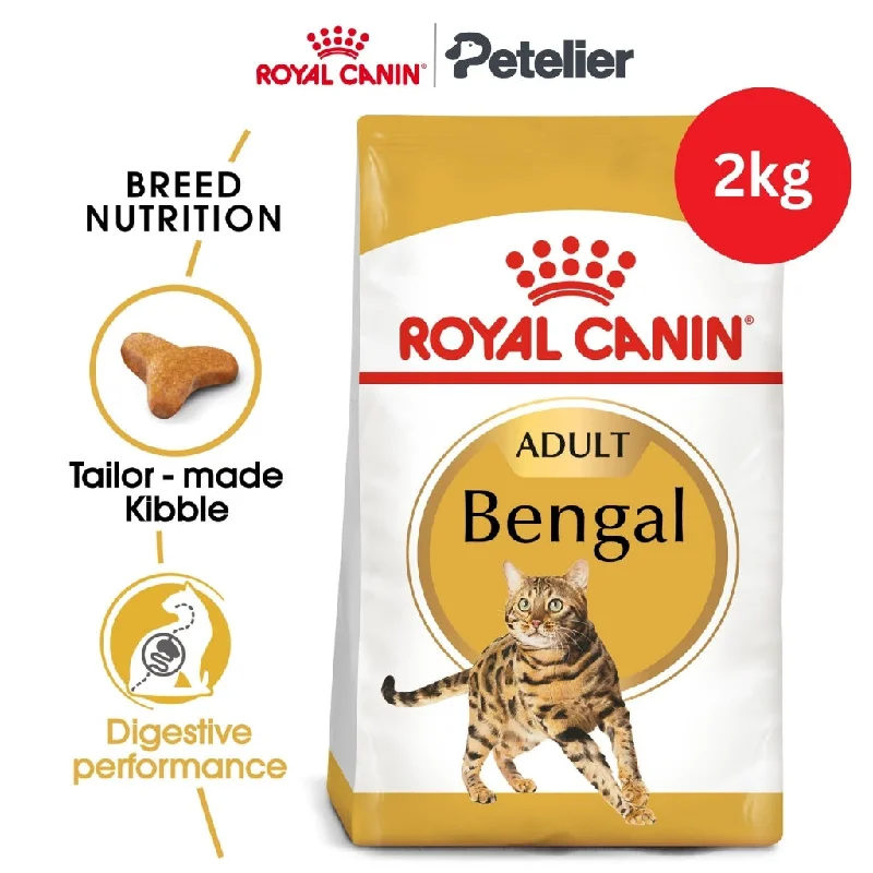 Royal Canin Bengal Adult 2kg Dry Cat Food - Feline Breed Nutrition