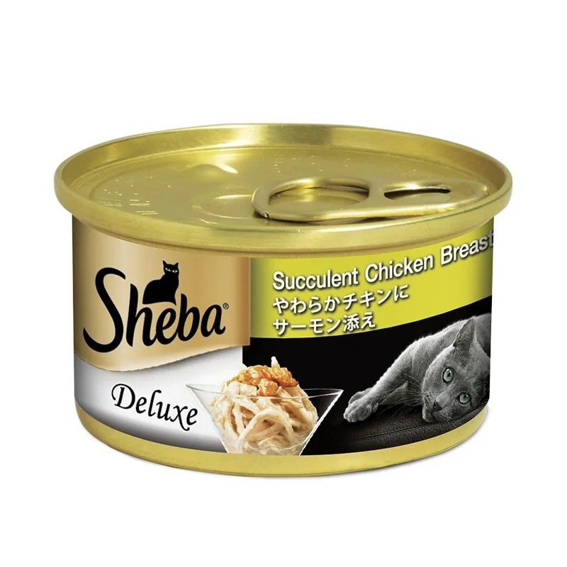 Sheba Succulent Chicken Breast With Salmon Canned Cat Food