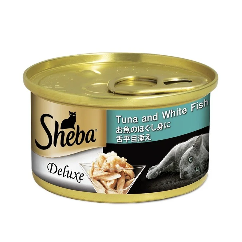 Sheba Tuna & White Fish In Gravy Canned Cat Food