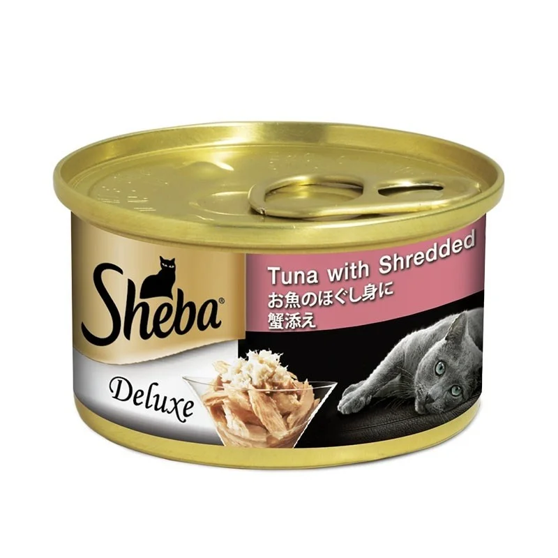 Sheba Tuna With Shredded Crab Canned Cat Food