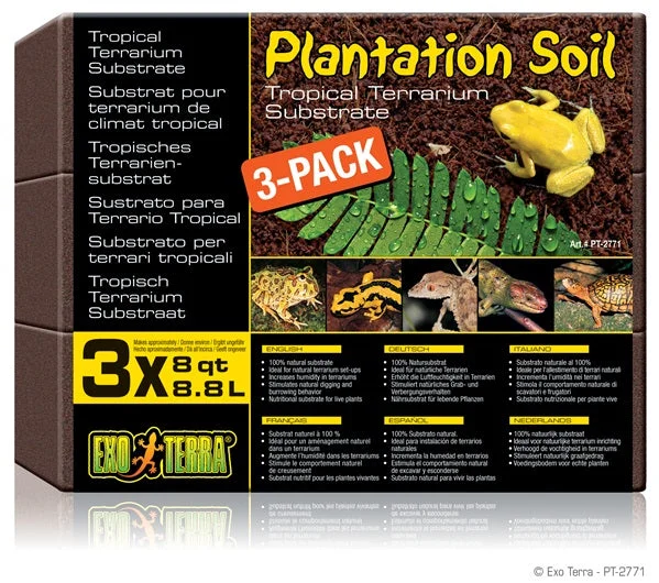 Exo Terra Plantation Soil 3 Pack